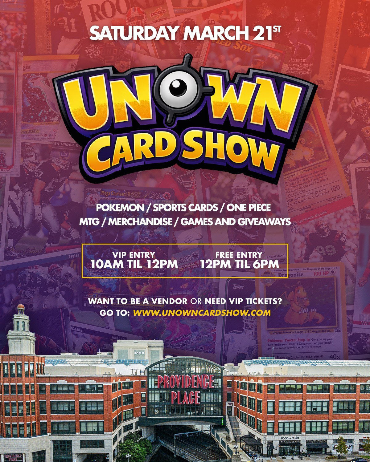 unown providence mall card show
